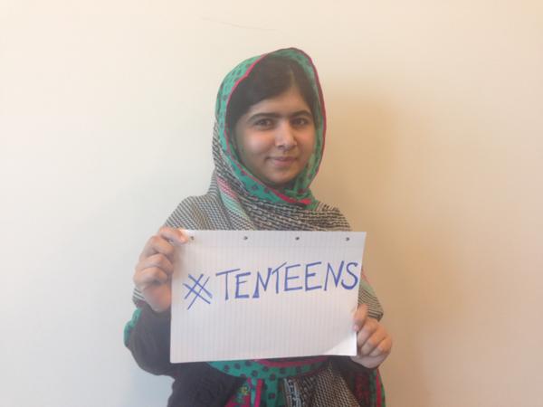 Milly_on_Air's tweet photo. Switch on Radio 1 for #TenTeens with the  amazing @gemcairn first up is awe inspiring @MalalaFund #MalalaYousafzai http://t.co/A8aQhj0adZ