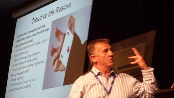 NZTechIA's tweet photo. Serial entrepreneur Dougie Beck on enabling cloud services with Innovate to Profit.  #nzcloud http://t.co/tpqaFM040W