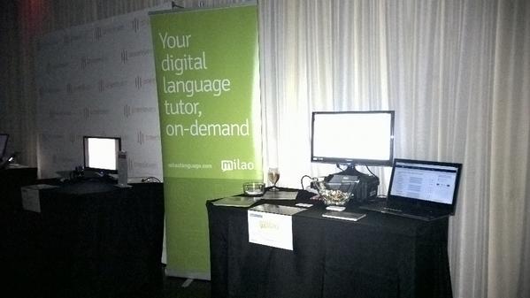 MilaoLanguage's tweet photo. Our banner looks better in the dark! #oceagm14 http://t.co/MvBaHcwSJe