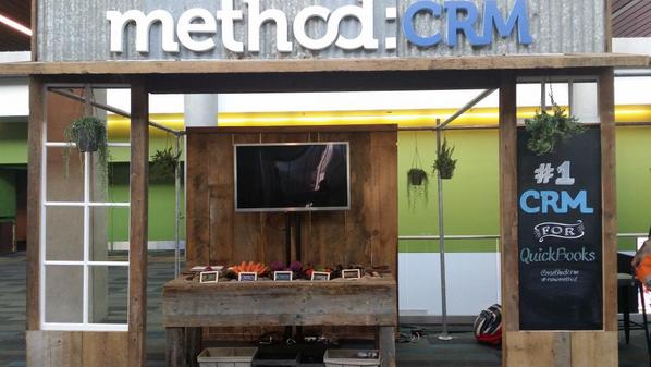 Rpractice's tweet image. Love the design of @MethodCRM stand at #QBconnect