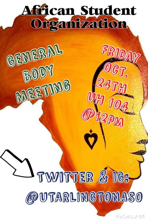 Tobenna_King's tweet image. @utarlingtonaso general body meeting this Friday then #ComingToAfrica #UTA #SupportAso