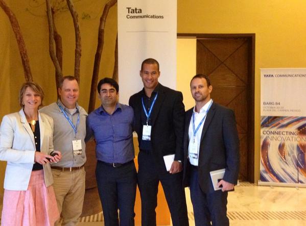 PinotArtist's tweet photo. The @tata_comm team outside the meeting space at #BARG84 http://t.co/MKU7000NFM