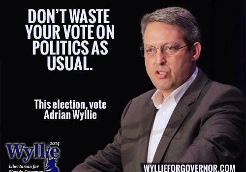 DontTreadOnMeFL's tweet photo. @WyllieForGov asks for your sensible vote on Nov 4th Dont fear@FLGovScott @CharlieCrist #TakeAStand #LetWyllieDebate http://t.co/qsJBlzNwPg