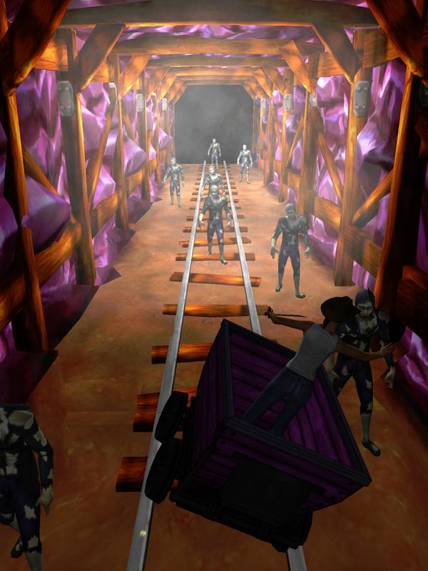 MinecartRush's tweet photo. Zombies have taken over! All new gameplay, obstacles, rewards, and zombie crushing weapons. Available now for iOS. http://t.co/Rt4vmepyes