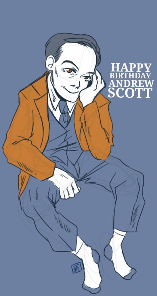 Happy birthday for this amazing man... Happy bday Andrew Scott 