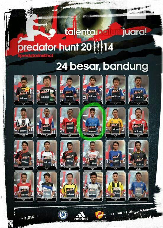 twotouchFA's tweet photo. Selamat juga kepada @HaykalSjahbandi yg lolos juga di 24 Teratas Adidas Predator Hunt 2014 wilayah Bandung http://t.co/OSGwGxLk6h