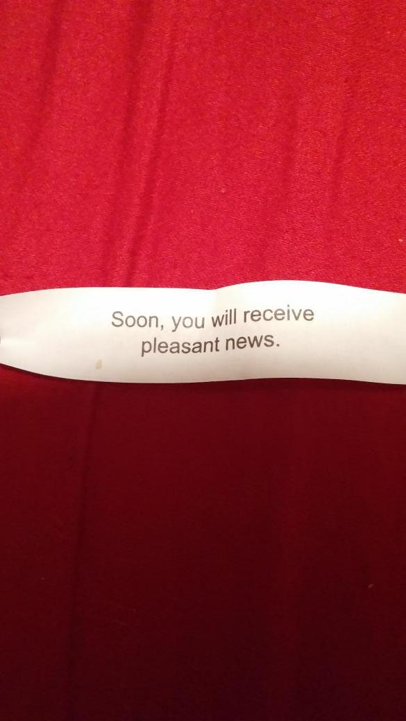 Coach_Winks's tweet photo. #fortunecookie #NICE2014 http://t.co/vOR464RWpy