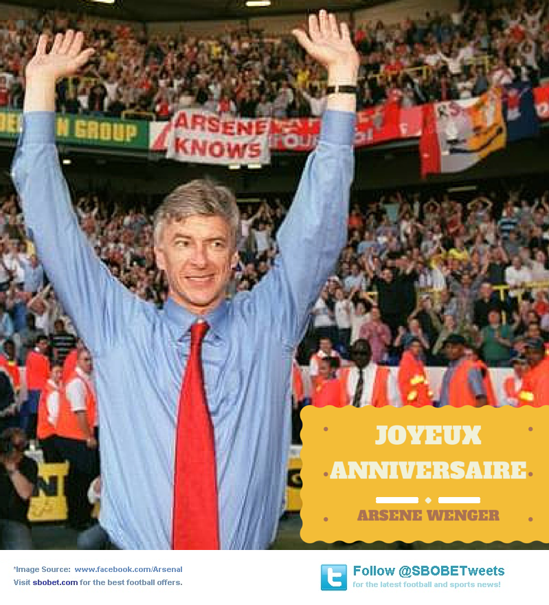  manager Arsene Wenger turns 65 today. Remessage to greet the boss a happy 