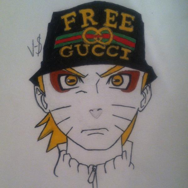 Drew This Last Night, Sage Mode Naruto Free Gucci KycVintage Bucket Hat #Fr...