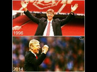 Ai ke uka moal ngucapkeun ? Oke fine haha" Happy birthday arsene wenger!! 