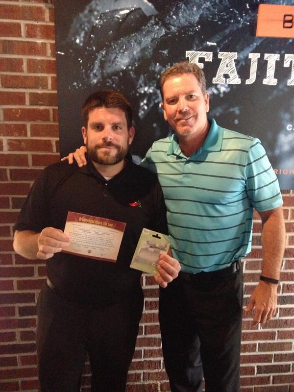 Staples area Manager of the Quarter, Julian Cook from LBV Chili's. #rockstar #greatresults