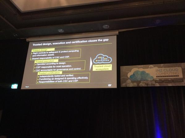 jennievickers's tweet photo. Trust is everyone's responsibility. Provider and customer #nzcloud @EY_NewZealand http://t.co/iXjIY3ehx8
