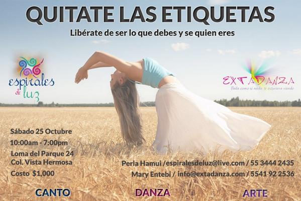 ExtaDanza's tweet photo. Gracias @yonishakti Los invitamos este sábado 25 de oct a Quitarse las Etiquetas danzando y sanando para ser Libres http://t.co/QdJDbkijSe