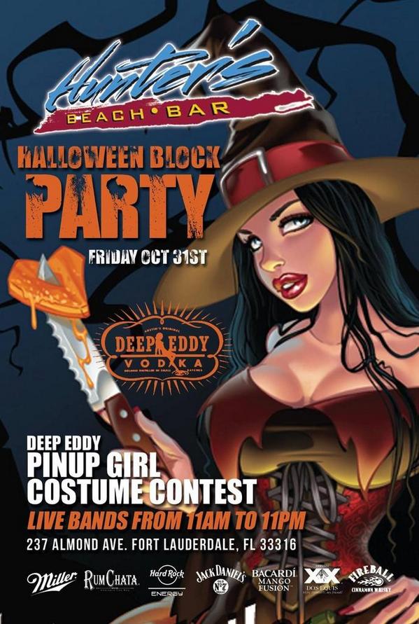 HuntersBeachBar's tweet photo. Halloween in Ft. Lauderdale? Yeah we've got that... and lots of it! http://t.co/BJFVpev3mh