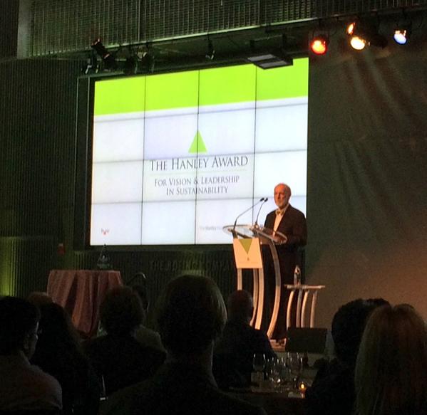Congratulations to <a href="/BobBerkebile/">Bob@BNIM</a> recipient of the 2014 Hanley Award for vision and leadership in sustainability!