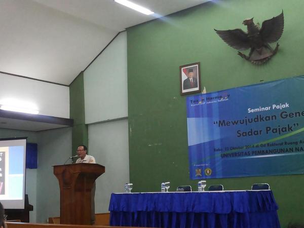 RT<a href="/ella_denta/">ella denta hakim</a>: Next..sambutan ketua <a href="/TaxCenterUPN/">Tax Center UPN</a> Bpk.Nobelson di acara #HaiTax #TAXinHarmony