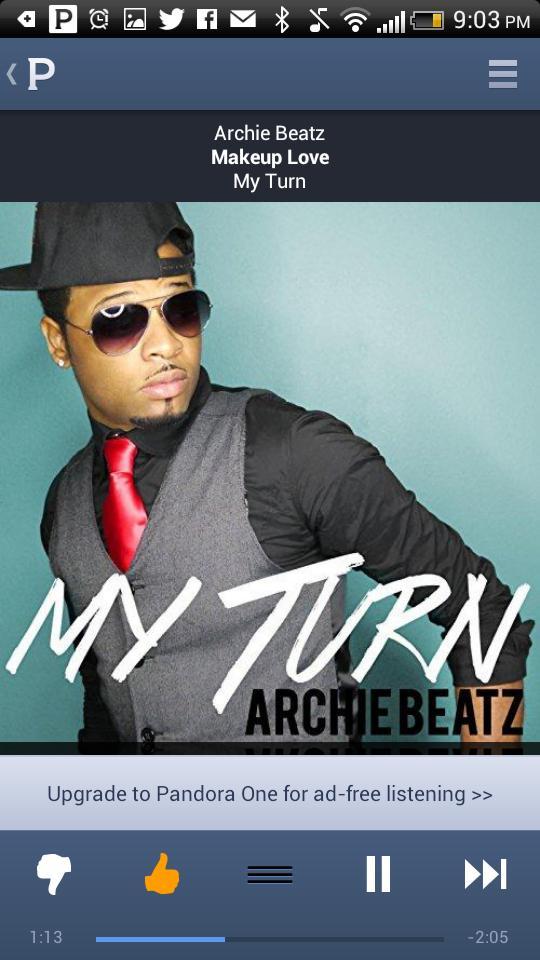 Kryssongz's tweet photo. Make sure you add @archiebeatz to your station on Pandora #MakeUpLove #PandoraRadioStation #ArchieBeatz http://t.co/m8IJN9KFHr