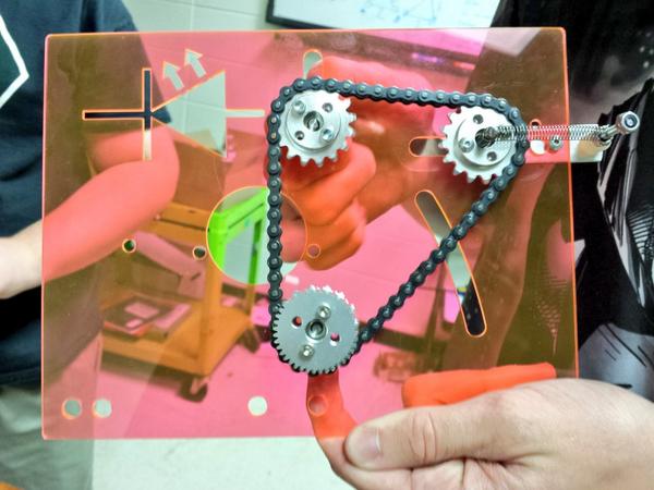 LEDRobotics's tweet image. Tensioning system for our shooter complete! Oh wait we actually have to attach it to the robot? Ughhhh #FirstProblems