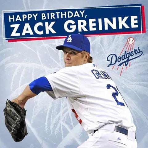 Happy Birthday Zack Greinke!!!   