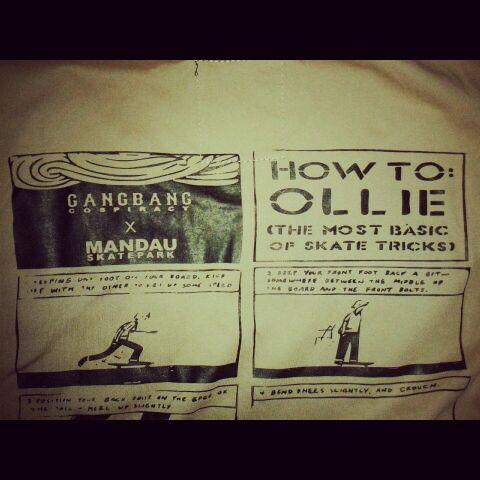GangBang!conspiracy X mandauskatepark "how to ollie" tees
Available on <a href="/damngoodBPN/">DAMN GOOD skateshop</a> and <a href="/rooksstore/">ROOKS STORE</a> #thisisourlife