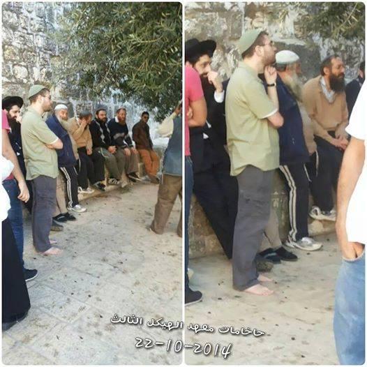 DotQuds's tweet photo. Zionist rabbis broke into #AlAqsa this morning #AlAqsaUnderAttack http://t.co/ywShAzBYPI