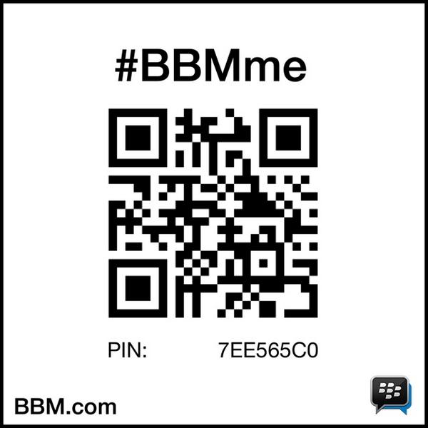 #BBMme PIN:7EE565C0pin.bbm.com/7EE565C0