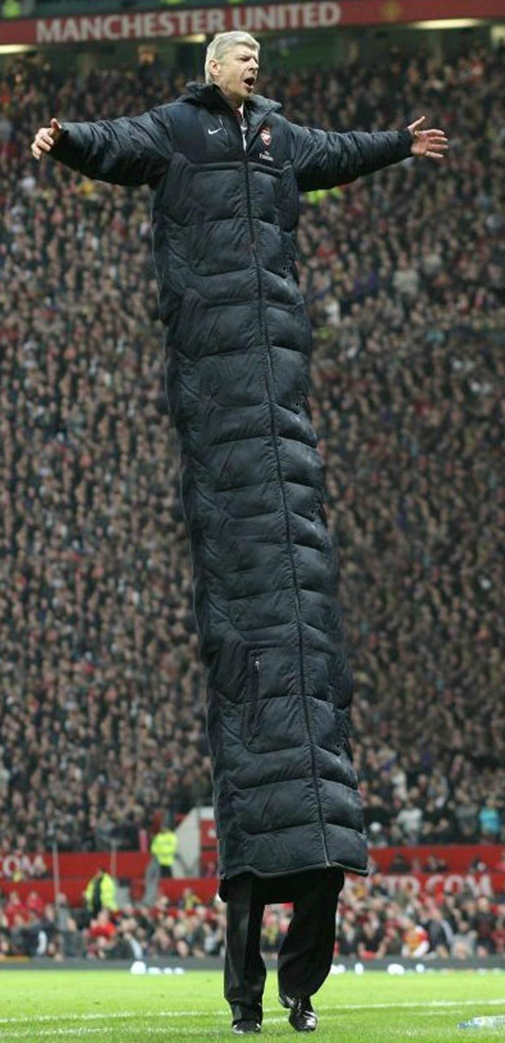 Arsene Wenger is 65 today. Its chilly today, Arsene. Dont forget your big coat. Happy birthday, sir! 