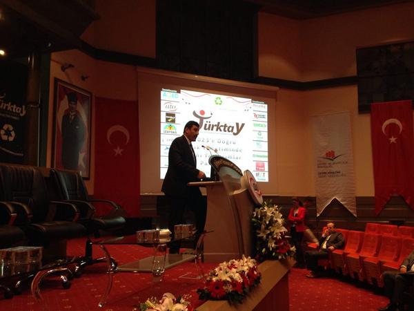 tayced's tweet photo. Türktay Paneli başladı. TAYÇED Başkanımız Sn.Muhammet Saraç açılış konuşmasını yapıyor. @saracmuhammet http://t.co/6PJAVH2azA