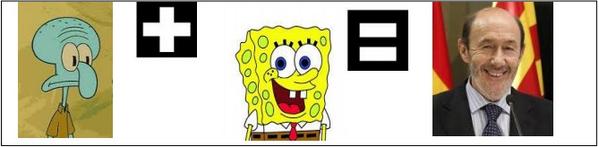 magraur's tweet photo. #parecidoszapeando si sumamos a calamardo mas bob esponja tendremos a....rubalcava http://t.co/a4H89ztCHj