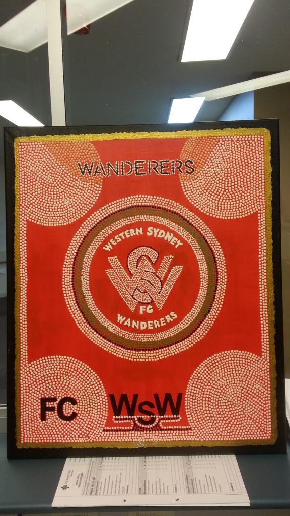 ShaheenDMachine's tweet photo. A patient made this for me from scratch. I think I am going to cry :) #GoWanderers #SydneyIsRedAndBlack http://t.co/y6hn4lVo7K