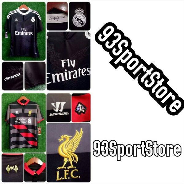93SportStore's tweet photo. Ready jersey Real Madrid 3rd &amp; Liverpool 3rd. Bisa custom name juga, ORDER ? Pin1 : 7DD7B03C Pin2 : 2AF82DE4 http://t.co/wQQAfBgoNK