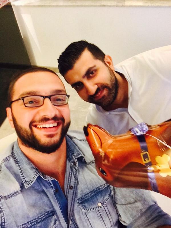 BachirZ's tweet photo. Mo, Me and our new friend Mu :D #EnjoytheDifference http://t.co/tOhoXoVb7y