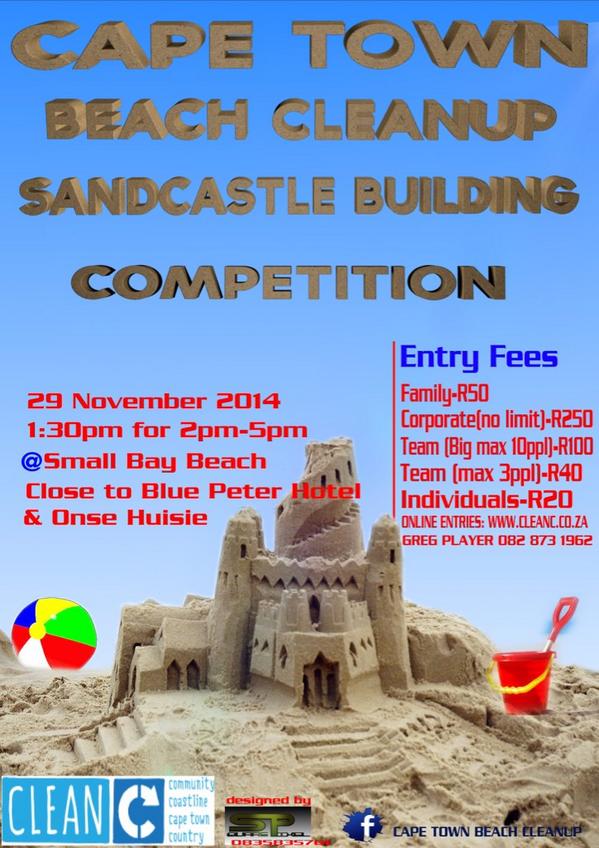 BloubergBC's tweet image. @JonathanHaller1 Don't miss Cape Town beach clean ups first ever sand building contest at small bay #loveyourbeach