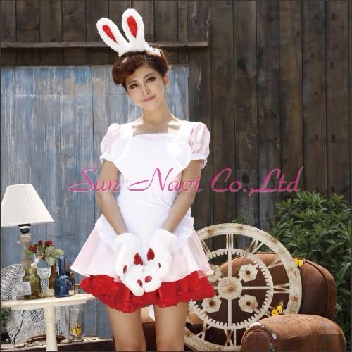 ハロウィン 仮装 コスプレ 続いても人気商品 ふわふわウサギちゃんのコスプレ エプロンのデザインは乙女心をくすぐります うさぎ バニー コスプレ ふわふわ T Co Jlcfv2tn0g Http T Co Laxwb5odlv