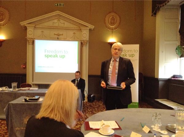 Sir Robert 'the key issue that brings us all here is patient safety' NHSSpeakUp