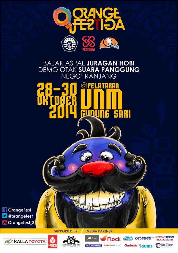 jalanankota's tweet photo. mau mi @orangefest #3. salah satu acara yg menggali kreatifitas #anakmakassar. #makassarkeren! sukses ki' http://t.co/nUdpm2U4F4