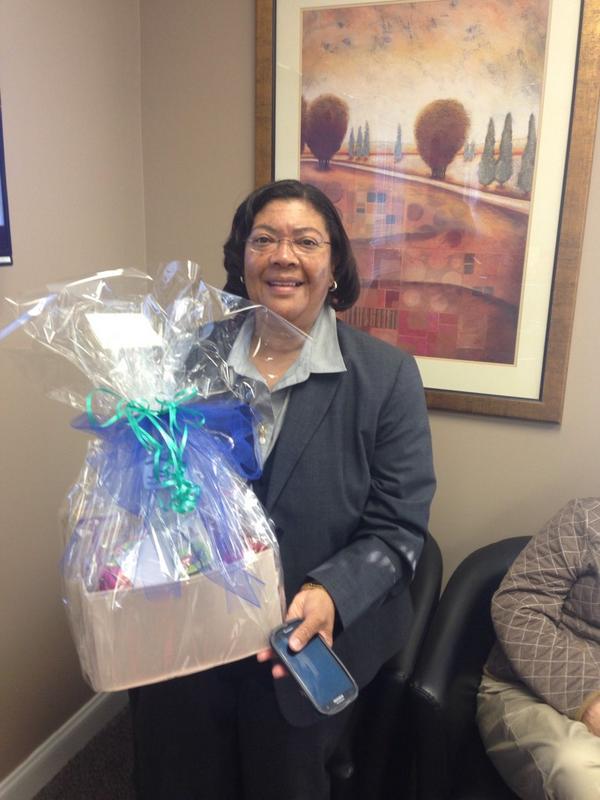Gift basket from <a href="/jsjbuilders/">JSJ Builders</a>! Congrats <a href="/sandrasowens/">Sandra Owens</a>