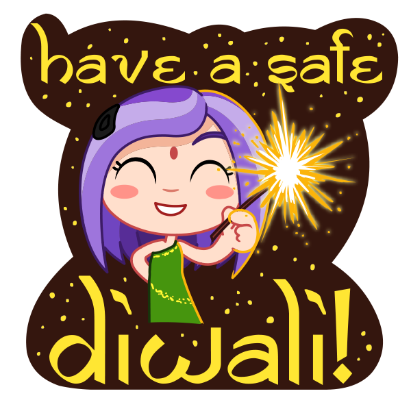 Viber_India's tweet photo. Make sure you have a super safe Diwali, and wish your friends and family the same with our new #Diwali Sticker Pack! http://t.co/s3kZAxmdCI