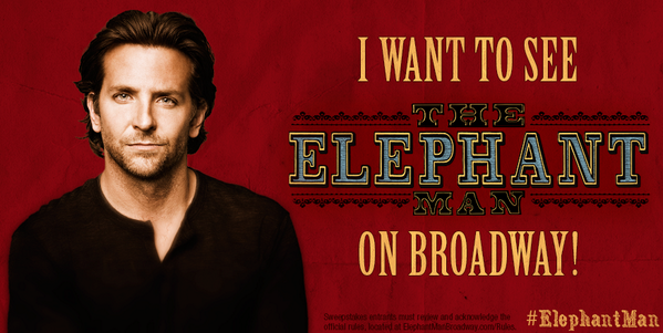 ElephantMan's tweet photo. RT and FOLLOW @ElephantMan for the chance to win tickets to the first performance of The Elephant Man on Broadway! http://t.co/XzAXiQgPhw