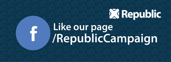 RepublicStaff's tweet photo. We’re nearing 26,000 likes on Facebook. Head over to http://t.co/idBFMg0cIh and like our page If you don’t already. http://t.co/TzraUABDVY