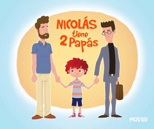 CamiGeisbuhler's tweet photo. Más ratito lazaremos #NicolásTiene2Papás el primer cuento Chileno que habla de familias homoparentales ! RT @Movilh http://t.co/MQi9iUoJfE
