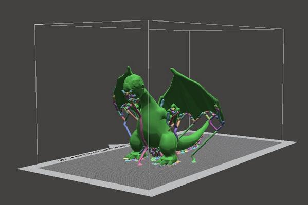 andy_camps's tweet image. Bijgewerkte 3D-scan van #Kinect aangevuld met onderdeel van #thingiverse naar #Meshmixer: #creatievestudent part 2