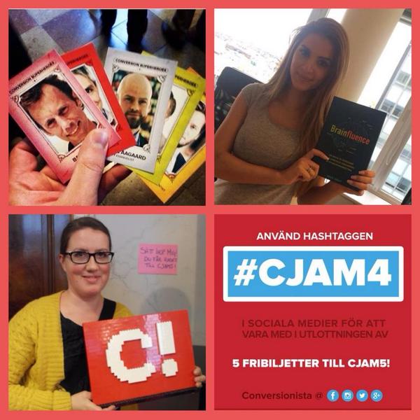 Conversionista's tweet photo. Vinnarna i våra #CJAM4 tävlingar! Grattis @Sulatus @kwlczk @TrulyTherese @hakanliljeqvist westregardh & ansgard! http://t.co/ZnD68QJxI5