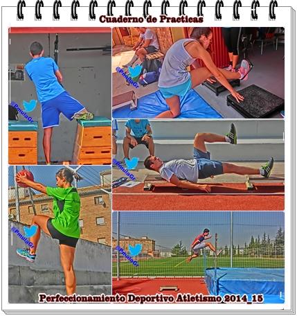 Perfeccionamiento ATL.Práctica Vallas.Ejerc.aplicación para mejorar las distintas fases del franqueo y ritmo:Intensa.