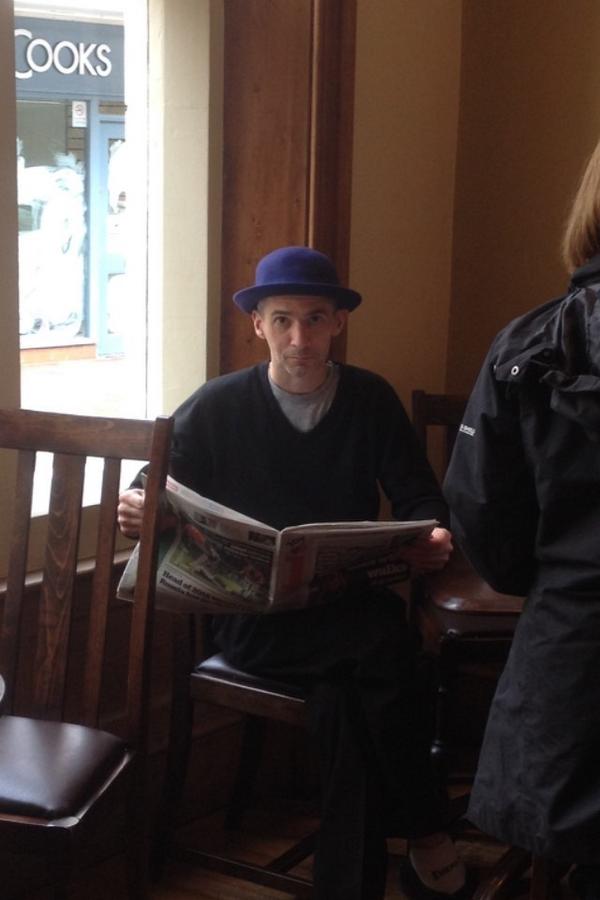 BankHouseStaffo's tweet photo. The result of a long shift in the kitchen #takingabreak #chefjonathan #HAT http://t.co/TtUIc70JQv