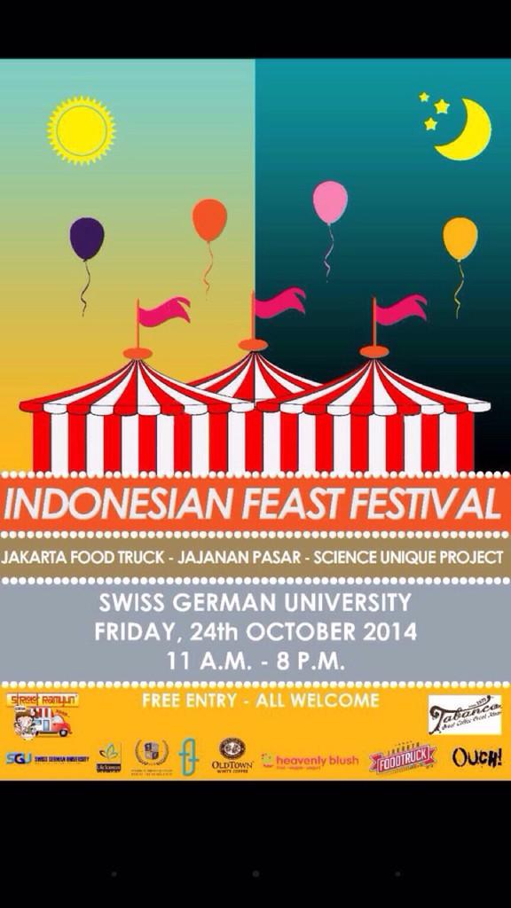 INDONESIAN FEAST FESTIVAL IS COMING TO TOWN!!