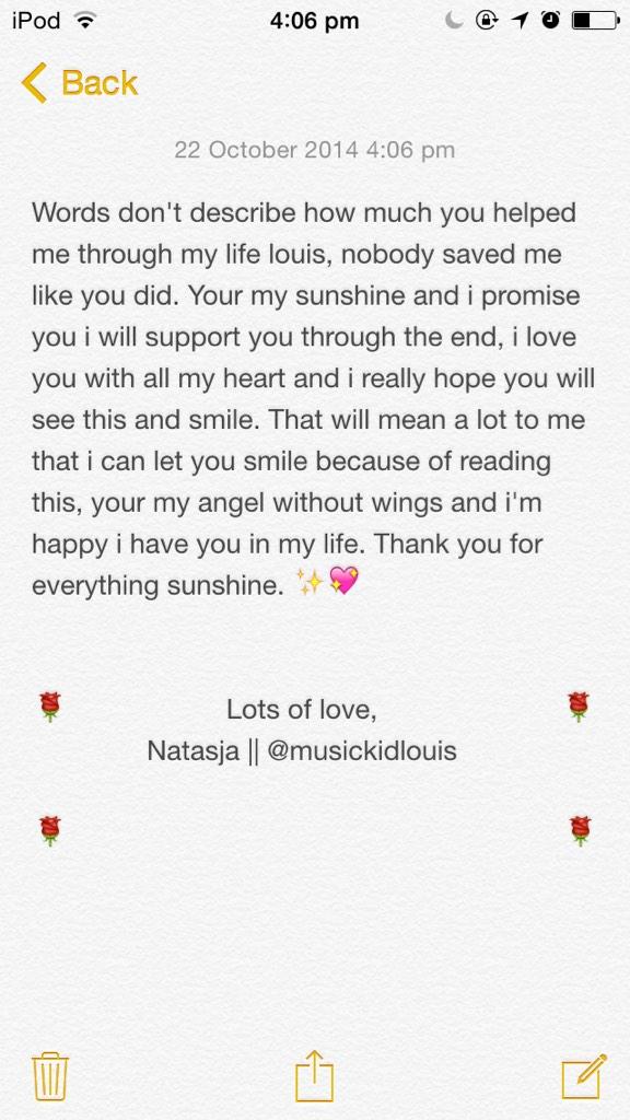 IomIdan's tweet photo. Hii sunshine,

I hope you read this and smile!
           I love you lots 💖

         @Louis_Tomlinson http://t.co/BOViQMuyBZ