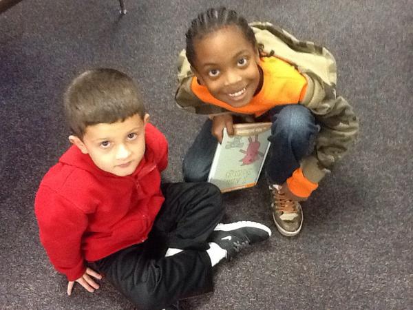 Buddy reading this morning with <a href="/Mrs_Welker/">Mrs. Welker’s Class</a> and <a href="/marone_kcrew/">Ms. Marone's Class</a> #cpsbest #pkepanthers