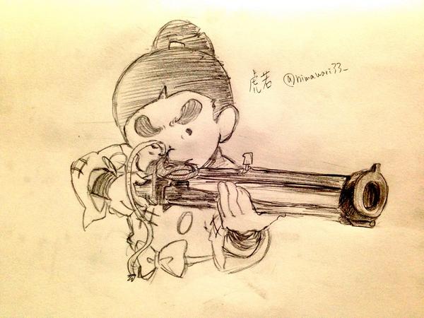 すずれ Pa Twitter なんだか毎回遅刻してる気がする 時間切れで上半身しか描けませんでした火縄銃だとかは 察してください 笑 本日のお題 佐武虎若 Nin Draw Http T Co M8iozbiijp Twitter