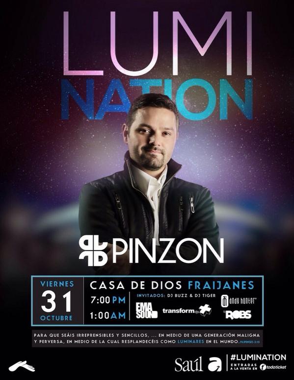 l_thememecoin's tweet photo. Line Up para este 31 de Octubre en #LUMINATION #ElectroWorship @CasaDeDios @AndyJHunter @transformdjs @EMASOUND http://t.co/KPDwF6tNgS